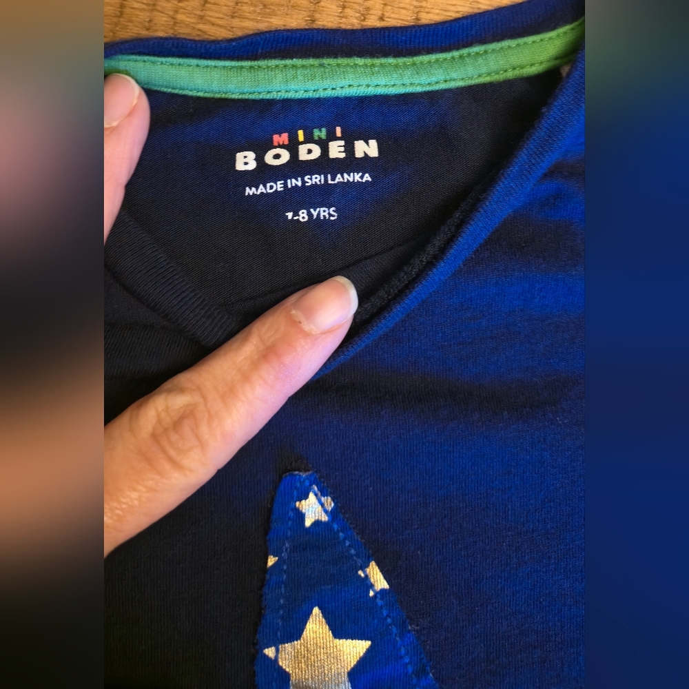 Mini Boden Navy Tee & Joggers - Picture 5 of 6